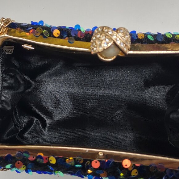 Exquisite Sequin Clutch Evening Bag - Picture 2 of 8
